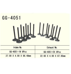 VESRAH ZAWÓR SSĄCY KAWASAKI ZX6R 03-04, ZX 6RR 03(OEM: 12004-1163) (1SZT.) (MADE IN JAPAN)