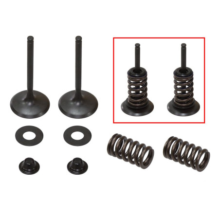 PSYCHIC ZAWORY SSĄCE KAWASAKI KXF 450 '09-'15 STALOWE (36X5,47X78,2MM)