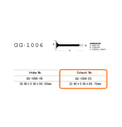 VESRAH ZAWÓR WYDECHOWY HONDA CB 900F 79-83 (SC01, SC09), CB 1100F/R 82-85 (OEM: 14721-438-000) (1SZT.) (MADE IN JAPAN)