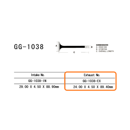 VESRAH ZAWÓR WYDECHOWY HONDA CBR 900RR 01-03 (CBR 929, CBR 954) (OEM: 14721-MCJ-000) (1SZT.) (MADE IN JAPAN)