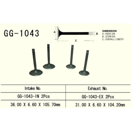 VESRAH ZAWÓR WYDECHOWY HONDA XL 600R/XR 650L/XR 600R, NX 650 '90-00' (2 NA POJAZD) (OEM: 14721-MAN-620,14721-MG3-000)