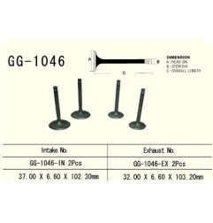 VESRAH ZAWÓR WYDECHOWY HONDA XR 650R '00-'07, TRX 700XX '08-'16 (2 NA POJAZD) (32,0X6,6X103,2 MM) (OEM: 14721-MBN-670)