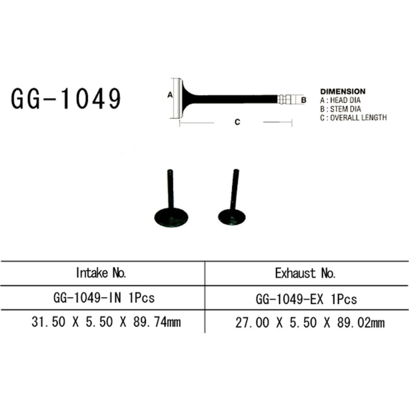 VESRAH ZAWÓR WYDECHOWY HONDA CRF 230 '03-20' (OEM: 14721-KBB-900) (1SZT.) (MADE IN JAPAN) VESRAH ZAWÓR WYDECHOWY HONDA CRF 230 '03-20' (OEM: 14721-KBB-900) (1SZT.) (MADE IN JAPAN)