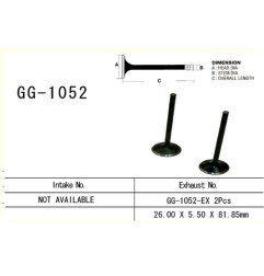 VESRAH ZAWÓR WYDECHOWY HONDA CRF 250R '04-'09, CRF 250X '04-'17 (OEM: 14721-KRN-670) (1SZT.) (MADE IN JAPAN)