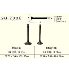 VESRAH ZAWÓR WYDECHOWY YAMAHA YFM 350 '87-'99 WOLVERINE/ BIG BEAR, SR 250 '80-82' (OEM: 3Y1-12121-00,3Y1-12121-01)