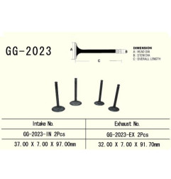 VESRAH ZAWÓR WYDECHOWY YAMAHA YFM 600 GRIZZLY '98-'01, XT 600 '87-'03, TT600 (32,0X7,0X91,7 MM) (OEM:1VJ-12121-00)