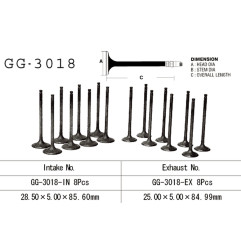 VESRAH ZAWÓR WYDECHOWY SUZUKI GSF 1200 BANDIT '97-02' GSXR 1100 '86-90' GSX 1100 F/G '88-93' (OEM: 12912-06B00) (1SZT.)