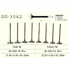 VESRAH ZAWÓR WYDECHOWY SUZUKI DL 650/SV 650 '99-'17 (OEM: 12912-20F00) (1SZT.) (MADE IN JAPAN)