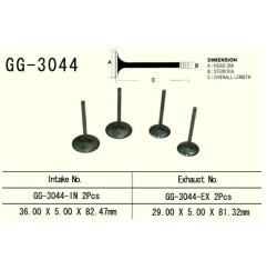 VESRAH ZAWÓR WYDECHOWY SUZUKI DRZ 400 '00-'13, LTZ 400 '03-'13 (2 NA POJAZD) (OEM: 12005-S004,12912-29F00) (1SZT.)