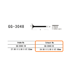 VESRAH ZAWÓR WYDECHOWY SUZUKI GSX 750F '98-06' (OEM: 12912-03F00) (1SZT.) (MADE IN JAPAN)