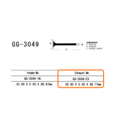 VESRAH ZAWÓR WYDECHOWY SUZUKI DR 200SE '01-'13, DR 650SE '96-'15 (OEM: 12912-42A00 (1SZT.) (MADE IN JAPAN)
