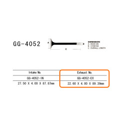VESRAH ZAWÓR WYDECHOWY KAWASAKI ZX6RR 04 (ZX600M1) (OEM: 12005-0011) (1SZT.) (MADE IN JAPAN)