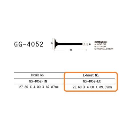 VESRAH ZAWÓR WYDECHOWY KAWASAKI ZX6RR 04 (ZX600M1) (OEM: 12005-0011) (1SZT.) (MADE IN JAPAN)