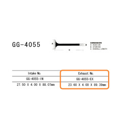 VESRAH ZAWÓR WYDECHOWY KAWASAKI ZX 9RR '05-06' (ZX6002N1, N6F) (OEM: 12005-0034) (1SZT,) (MADE IN JAPAN)