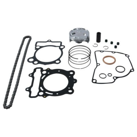 VERTEX ZESTAW NAPRAWCZY GÓRY SILNIKA SUZUKI RMZ 250 16-24 ( TŁOK 24122B, USZCZELKI TOP-END, ŁAŃCUSZEK ROZRZĄDU )