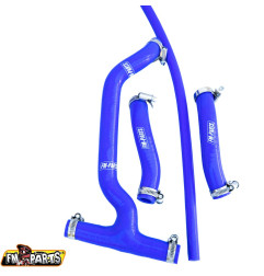 FM-PARTS SILIKONOWE WĘŻE/PRZEWODY CHŁODNICY SHERCO 250/300 '13-'24 KOLOR NIEBIESKI