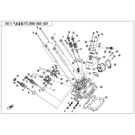 26. Czujnik temperatury cfmoto 500 X5 018B-022810