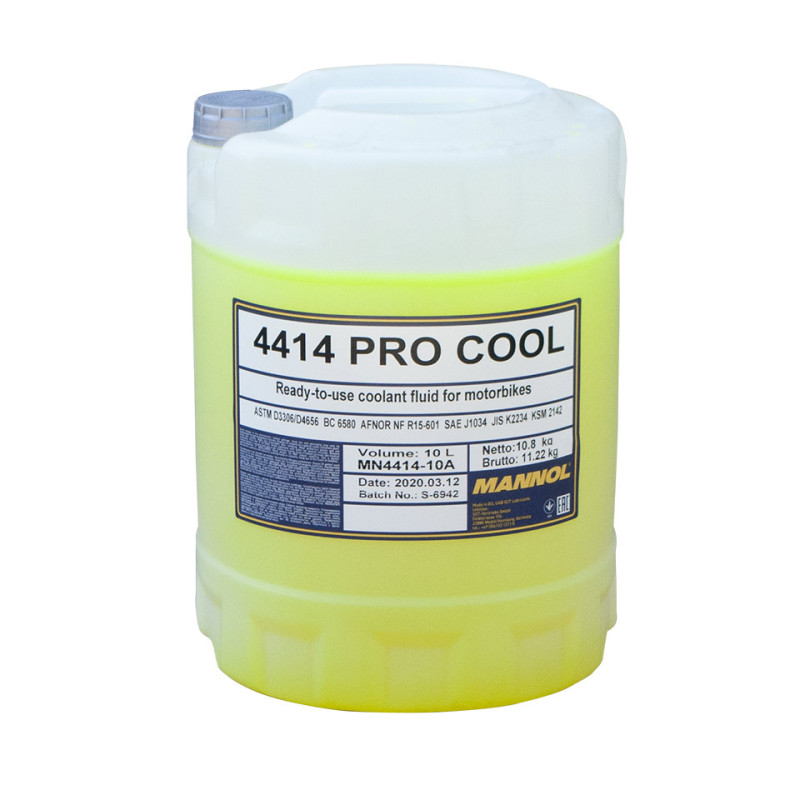 MANNOL PŁYN DO CHŁODNIC PRO COOL 10L MOTOCYKLOWY (-40ST.C/+135ST.C) GOTOWY DO UŻYCIA (75) MANNOL PŁYN DO CHŁODNIC PRO COOL 10L MOTOCYKLOWY (-40ST.C/+135ST.C) GOTOWY DO UŻYCIA (75)