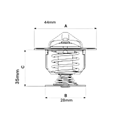 TERMOSTAT UKŁADU CHŁODZENIA KYMCO