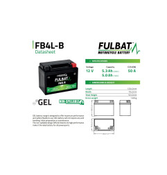 AKUMULATOR ŻELOWY BEZOBSŁUGOWY FULBAT FB4L-B