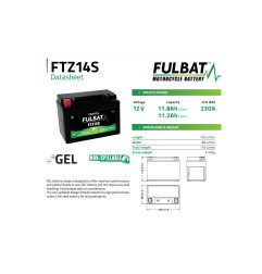 AKUMULATOR ŻELOWY BEZOBSŁUGOWY FULBAT FTZ14S