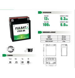 AKUMULATOR BEZOBSŁUGOWY FULBAT FTX7L-BS