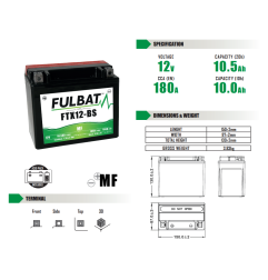 AKUMULATOR BEZOBSŁUGOWY FULBAT FTX12-BS