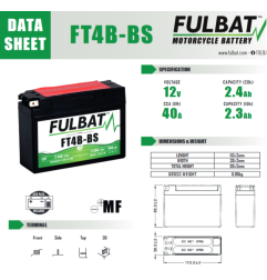 AKUMULATOR ŻELOWY BEZOBSŁUGOWY FULBAT FT4B-BS