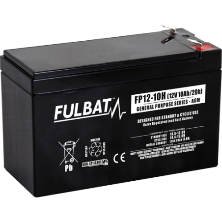 AKUMULATOR AGM BEZOBSŁUGOWY FULBAT FP12-10H