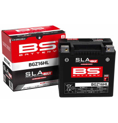 BS AKUMULATOR BGZ16HL MAX (YTX14HL,YTX14L,YTX14L-BS) 12V 16AH 150X88,5X145 BEZOBSŁUGOWY - ZALANY - ZASTEPUJE 300882