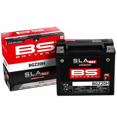 BS AKUMULATOR BGZ20H MAX (FA) (YTX20H,YTX20-BS) 12V 120AH 176X89X154 BEZOBSŁUGOWY - ZALANY (ZWIĘKSZONY PRĄD ROZRUCHOWY)