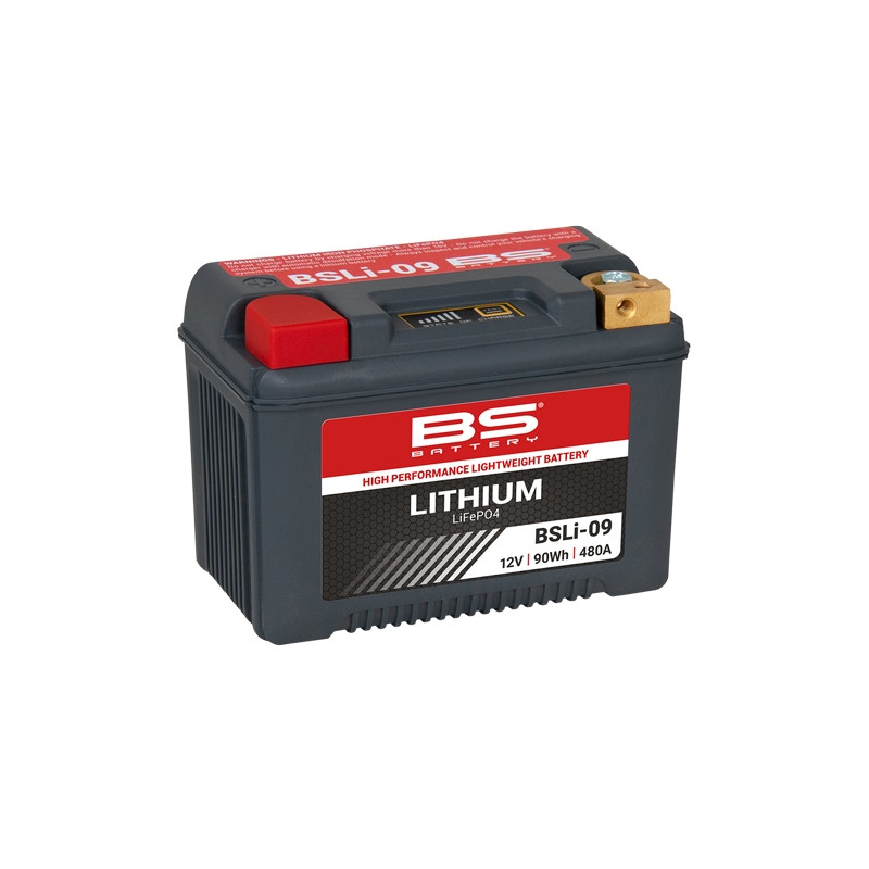 BS AKUMULATOR LITOWO-JONOWY ZE WSKAŹNIKIEM NAŁADOWANIA LIFEPO4 BSLI-09 (12,8V,480A,90WH,7,5AH) BS AKUMULATOR LITOWO-JONOWY ZE WSKAŹNIKIEM NAŁADOWANIA LIFEPO4 BSLI-09 (12,8V,480A,90WH,7,5AH)