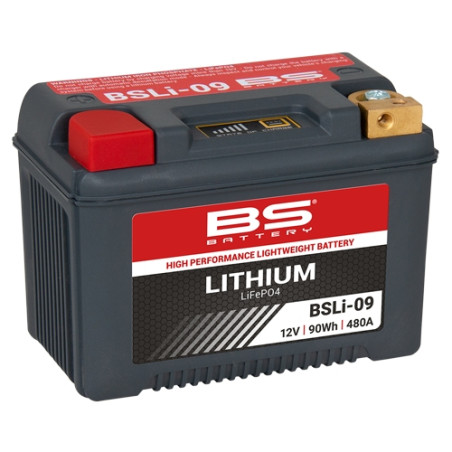 BS AKUMULATOR LITOWO-JONOWY ZE WSKAŹNIKIEM NAŁADOWANIA LIFEPO4 BSLI-09 (12,8V,480A,90WH,7,5AH)