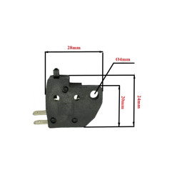 WŁĄCZNIK ŚWIATŁA STOP POWER FORCE PŁASKI LEWY KYMCO HONDA  GY6150027
