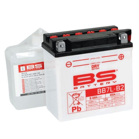 BS 2026/01 AKUMULATOR BB7L-B (YB7L-B) 12V 8,4AH 135X75X133 OBSŁUGOWY - ELEKTROLIT OSOBNO UE2019/1148 - ZASTĘPUJE 310594