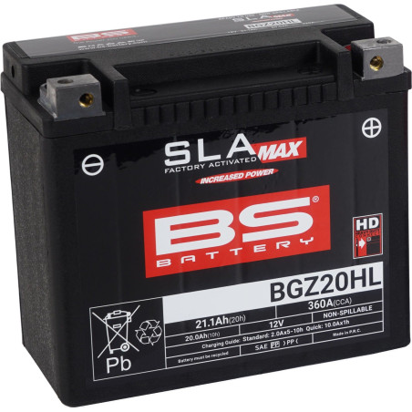 BS 2026/01 AKUMULATOR BGZ20HL MAX 12V 20AH 176X89X154 BEZOBSŁUGOWY - ZALANY - ZASTĘPUJE 300883, 300857 ORAZ 300934