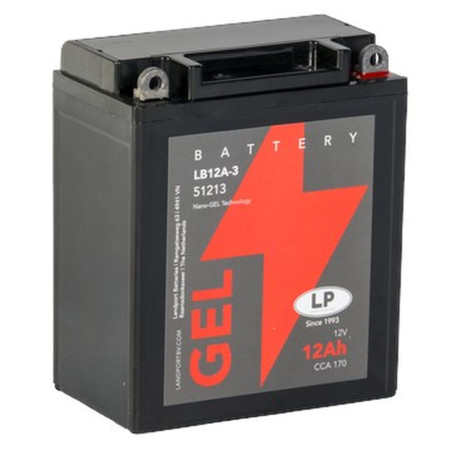 LANDPORT AKUMULATOR ŻELOWY GB12AL-A (MG LB12A-3) 12V 12AH 134X80X161 BEZOBSŁUGOWY - ZALANY (5)