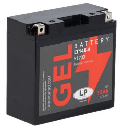 LANDPORT AKUMULATOR ŻELOWY GT14B-4 (MG LT14B-4) 12V 12AH 150X70X144 BEZOBSŁUGOWY - ZALANY (6) (180A)