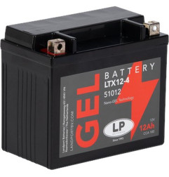 LANDPORT AKUMULATOR ŻELOWY GTX12-4 (MG LTX12-4) 12V 12AH 150X86X130 BEZOBSŁUGOWY - ZALANY - ZASTĘPUJE GTX12BS L (4)