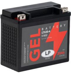 LANDPORT AKUMULATOR ŻELOWY GTX20-4 (MG LTX20-4) 12V 20AH 175X87X154 BEZOBSŁUGOWY - ZALANY - ZASTĘPUJE GTX20BS L (4)