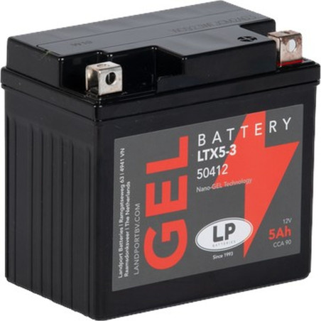 LANDPORT AKUMULATOR ŻELOWY GTX5-3 (MG LTX5-3) 12V 5AH 113X69X105 BEZOBSŁUGOWY - ZALANY - ZASTEPUJE GTX5LBS L (9)