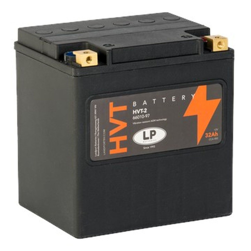 LANDPORT AKUMULATOR HVT-2 12V 32AH 169X131X175 HEAVY V-TWIN BEZOBSŁUGOWY - ZALANY (ZWIĘKSZONY PRĄD ROZRUCHOWY 400A)