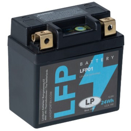 LANDPORT AKUMULATOR LITOWO-JONOWY LIFEPO4 LFP01 (ML LFP01) (92X52X90) 12,8V 2AH (25WH) - ODPOWIEDNIK OEM KTM, HUSQVARNA