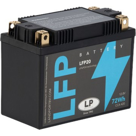 LANDPORT AKUMULATOR LITOWO-JONOWY LIFEPO4 LFP20 (ML LFP20) (165X86X130) 12,8V 6AH (72WH) (YTX20BS, YTX20LBS, Y50N18LA2)