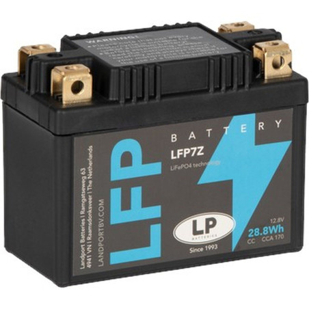 LANDPORT AKUMULATOR LITOWO-JONOWY LIFEPO4 LFP7Z (ML LFP7Z) (107X56X85) 12,8V 2,4AH (YTZ7S, YTX7ABS, YB9LB) (28,8 WH)