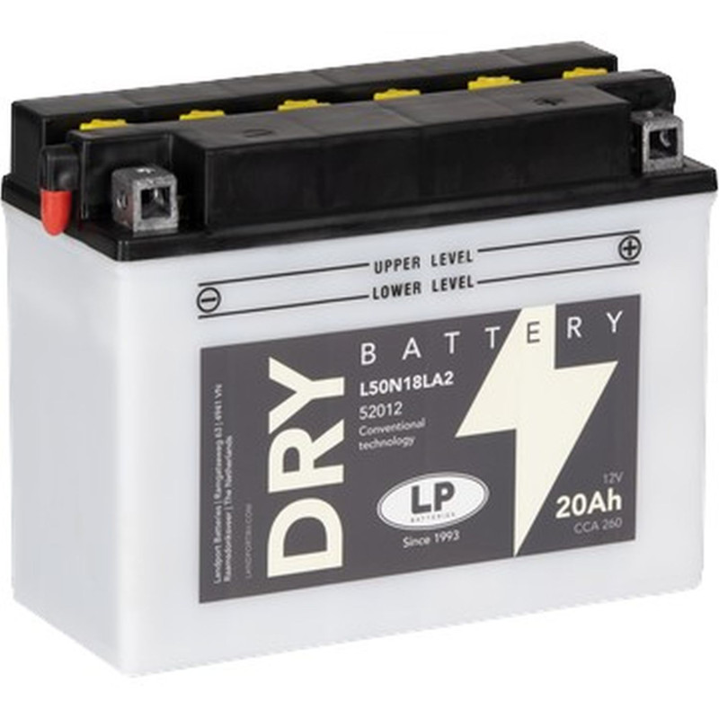 LANDPORT AKUMULATOR Y50-N18L-A2 (MD L50N18LA2) 12V 20AH 205X90X162 (G50N18LA2) OBSŁUGOWY - ELEKTROLIT OSOBNO UE2019/1148