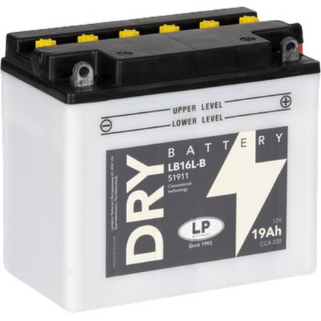 LANDPORT AKUMULATOR YB16L-B (MD LB16L-B) 12V 19AH 175X100X155 OBSŁUGOWY - ELEKTROLIT OSOBNO (2) UE2019/1148