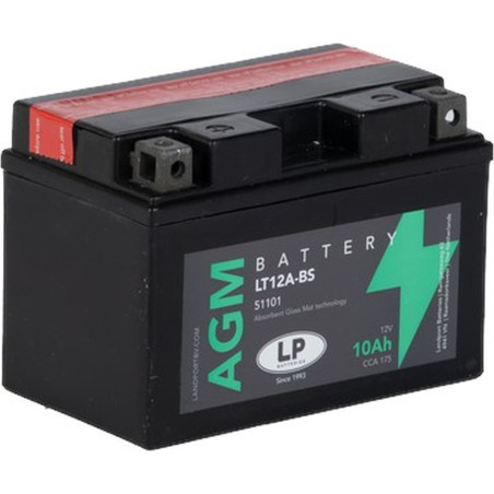 LANDPORT AKUMULATOR YT12A-BS (MA LT12A-BS) 12V 10AH 150X88X105 BEZOBSŁUGOWY - ELEKTROLIT OSOBNO (4) UE2019/1148