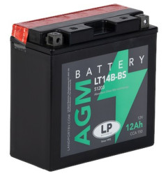 LANDPORT AKUMULATOR YT14B-BS (MA LT14B-BS) 12V 12AH 150X70X145 BEZOBSŁUGOWY - ELEKTROLIT OSOBNO (4) UE2019/1148(190A)