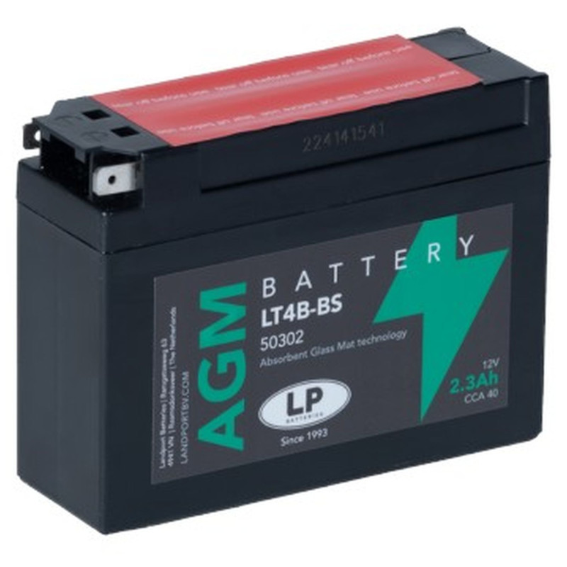 LANDPORT AKUMULATOR YT4B-BS (MA LT4B-BS) 12V 2,3AH 113X38X85 BEZOBSŁUGOWY - ELEKTROLIT OSOBNO (16) UE2019/1148